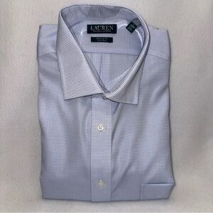 NWT Lauren by Ralph Lauren Men’s Long Sleeve Button Up Collard Shirt. Size XL.